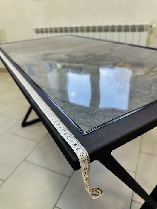 Журнальний стіл Лофт. Кавовий столик Loft. Стіл метал та скло