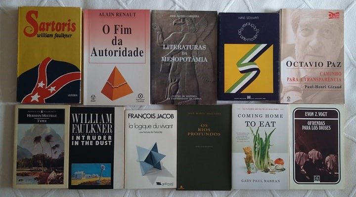 52 Livros: A. Renaut/ Faulkner/ O. Paz/ / H. Read/ K. Lorenz/ F. Jacob