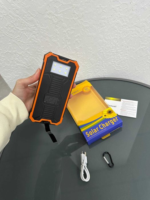 Повербанк на СОНЯЧНІЙ батареї! Power bank на 20.000 mAH. Павер!