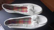 Женские туфли мокасины, белые, SPERRY,США. Размер 39