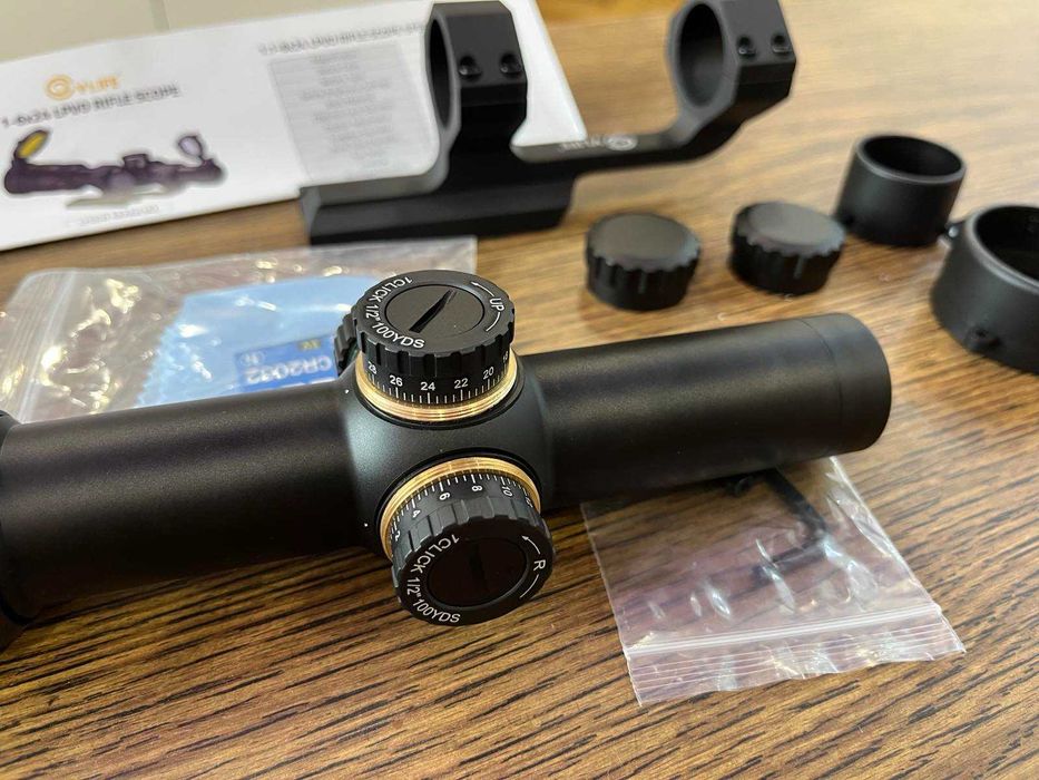 Оптичний приціл CVLIFE EagleFeather 1-6x24 30mm Cantilever