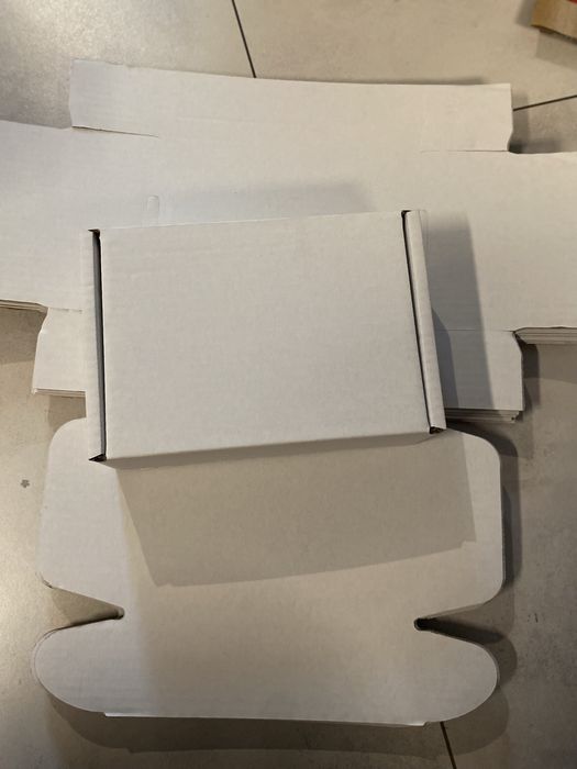 Kartony białe prostokat