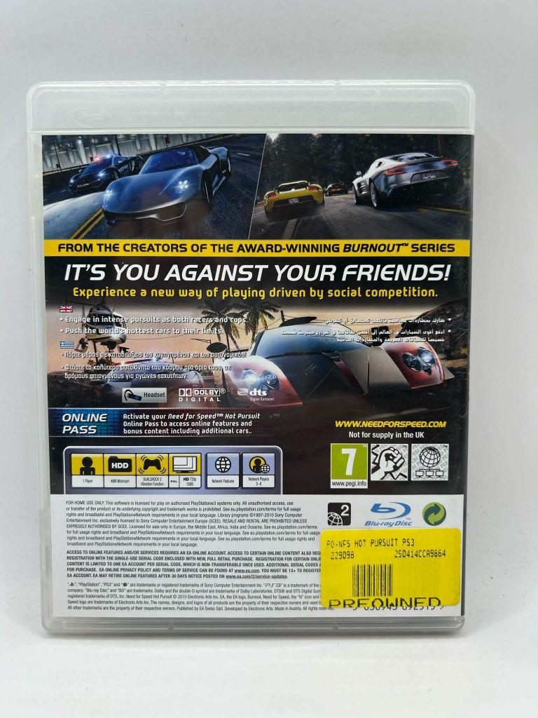 Nfs Hot Pursuit Ps3 nr 6896