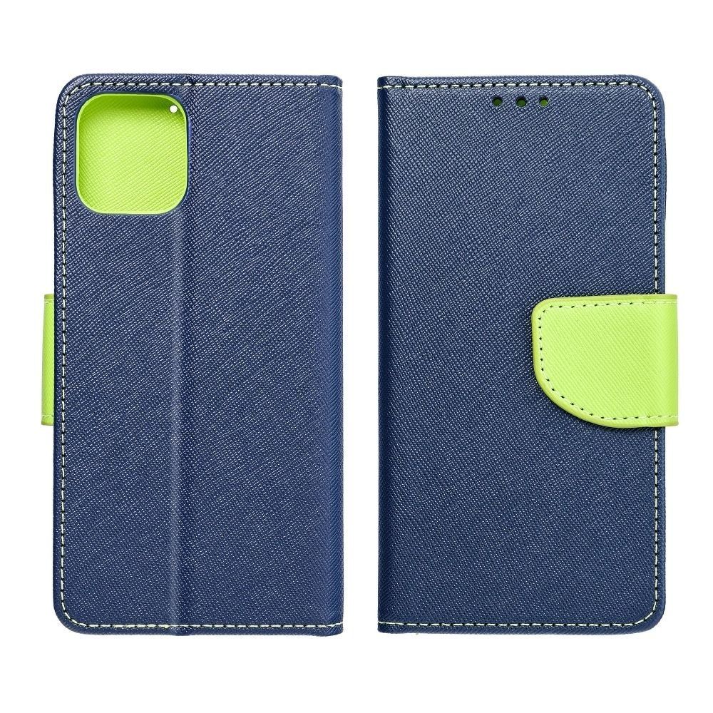 Kabura FANCY Book do SAMSUNG Xcover 5 granatowo limonkowy