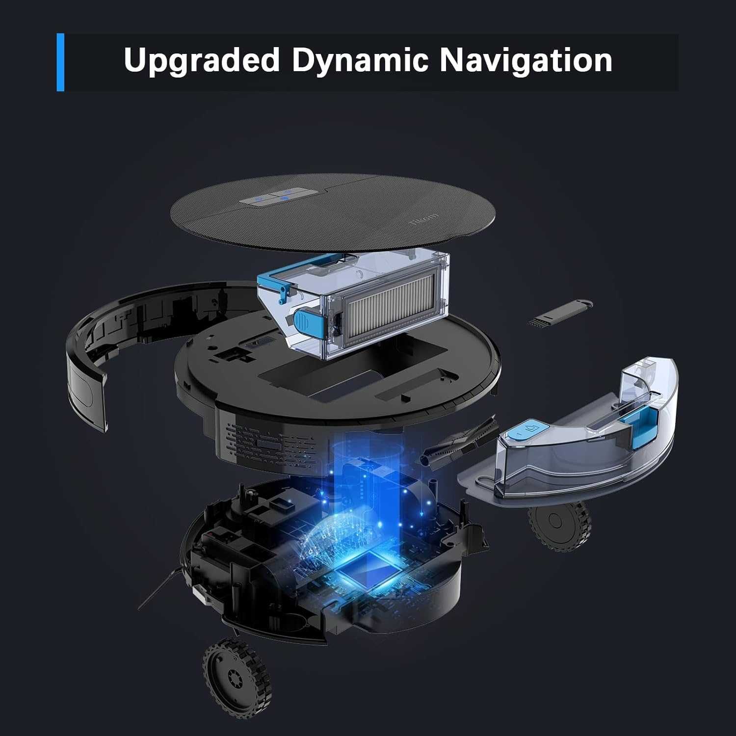 Tikom G8000 Pro robot odkurzający z funkcją wycierania 2 w 1  WI-FI