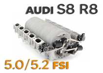 Kolektor ssący bez klap - AUDI S8 R8 5.0 / 5.2 FSI