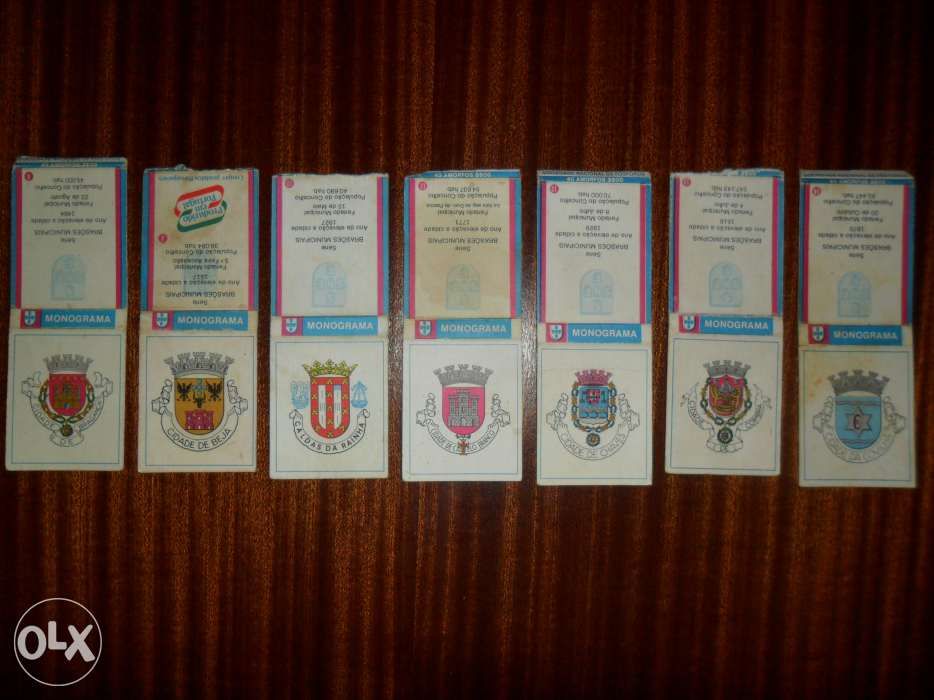 Carteiras de fósforos Monograma "Série Brazões Municipais"