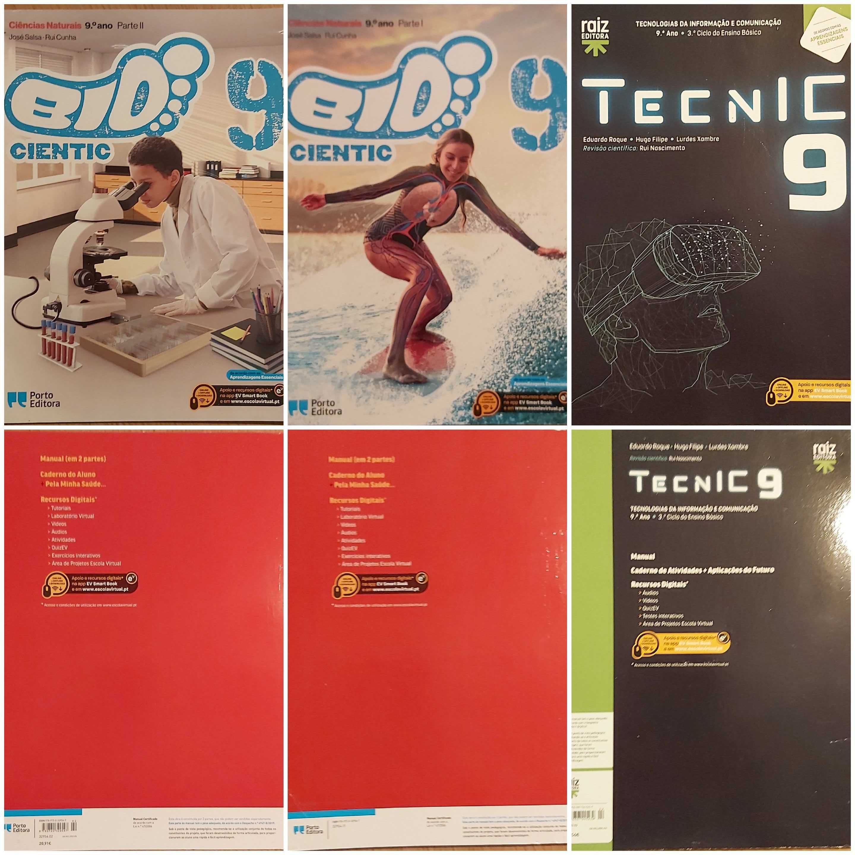 Manuais e caderno de atividades