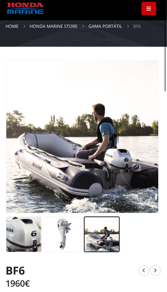 Honda Marine BF6 coluna curta