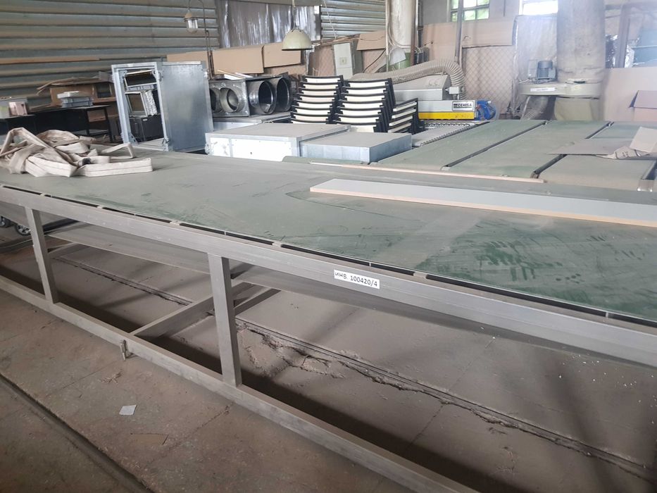 Стіл роликовий стол тележка на колесах конвеєр стелаж