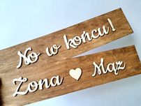Tablice rejestracyjne Dąb rustykalny no w końcu żona mąż ślub