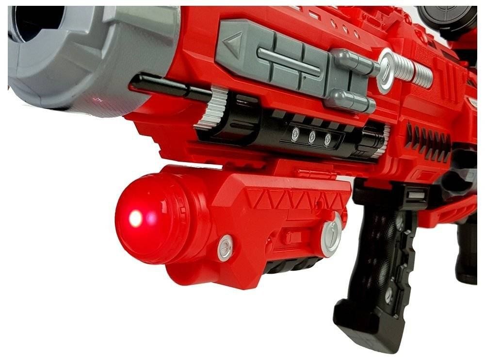 Pistolet karabin mega bron magazyn laser dźwięk