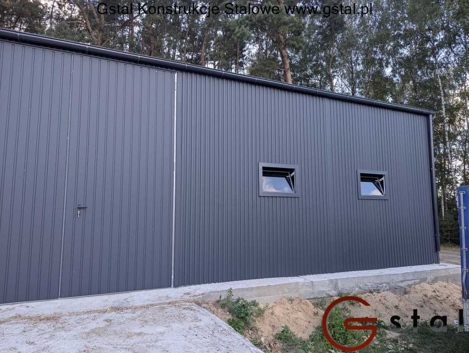 garaż blaszany hala blaszana stalowa 12x6x3,5