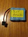 Akumulator NiMh 3,6V/400 mAh 3*N
