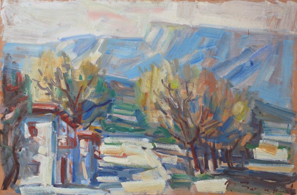 Захаров Федор Захарович. Алушта Крым к/м ~80*55 см. С экспертизой