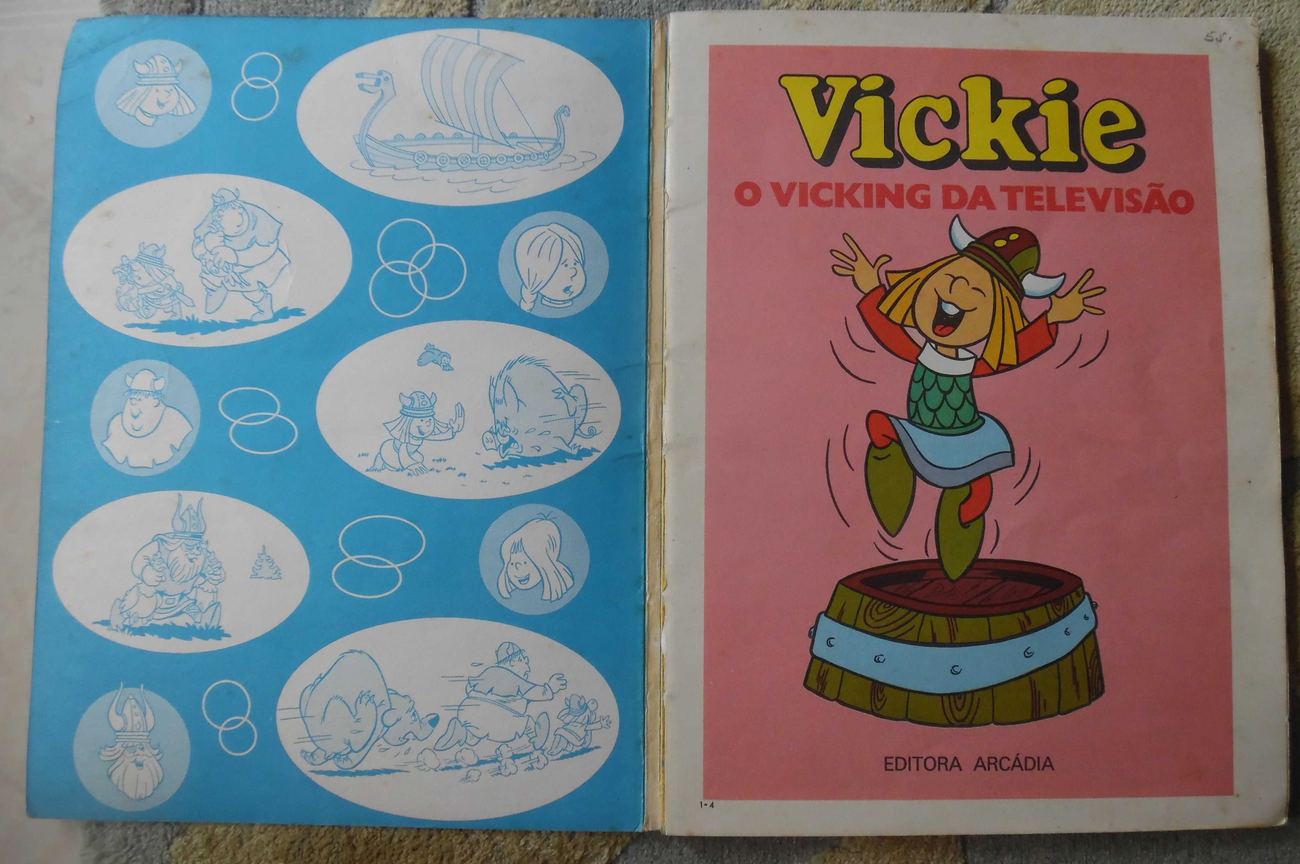Livro Vikie o Viking Edição Portuguesa 1975 BD Capa Mole