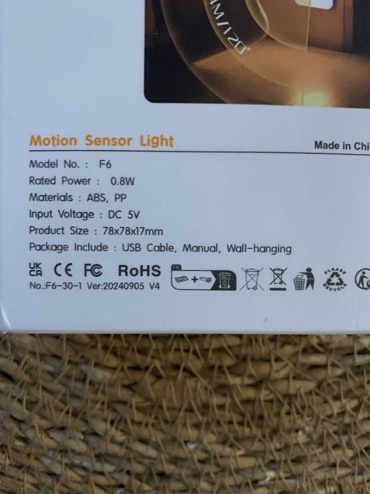 Lampka led na czujnik ruchu