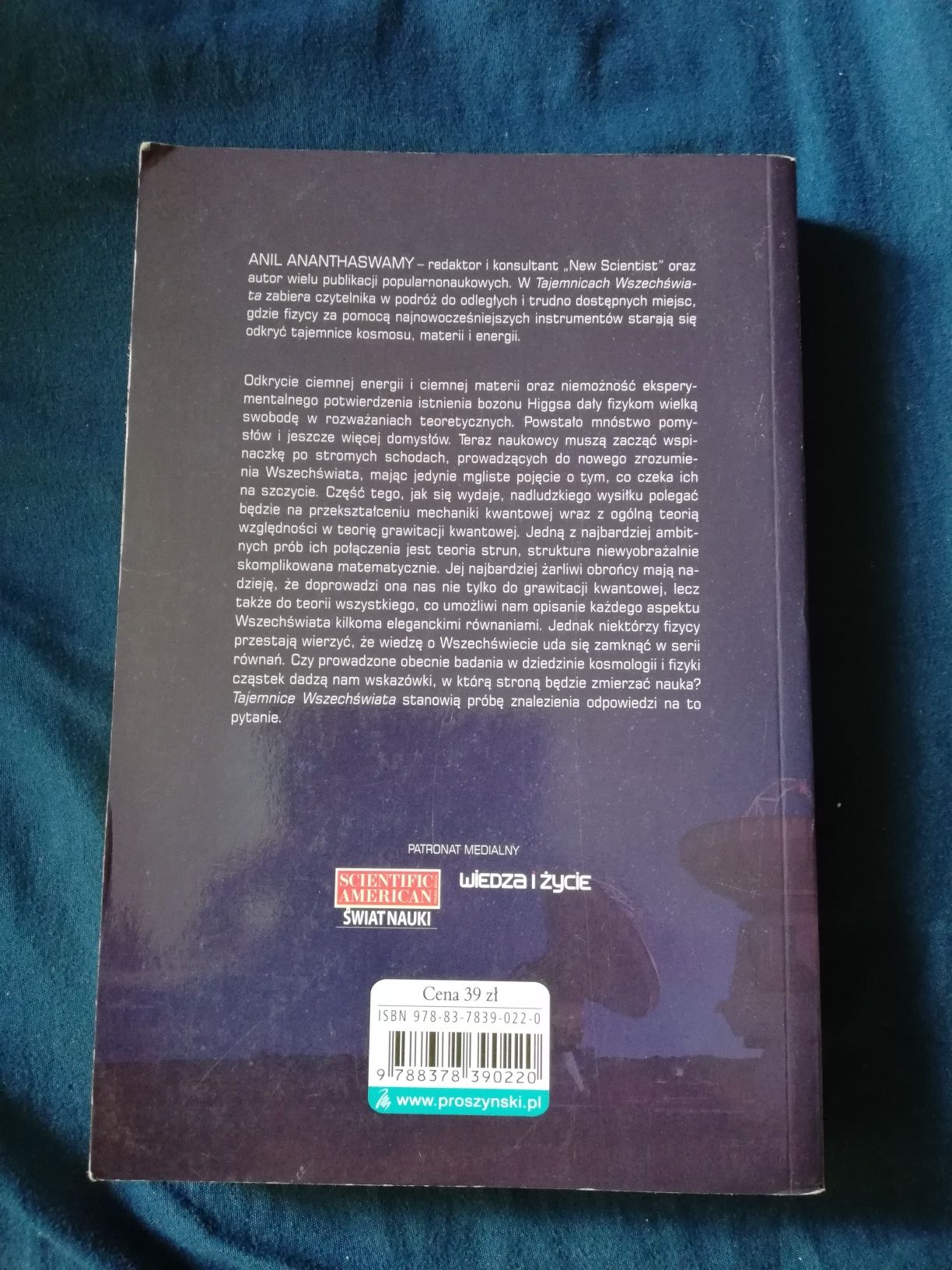 Tajemnice wszechswiata. Podroz do granic fizyki. Anil Ananthaswamy