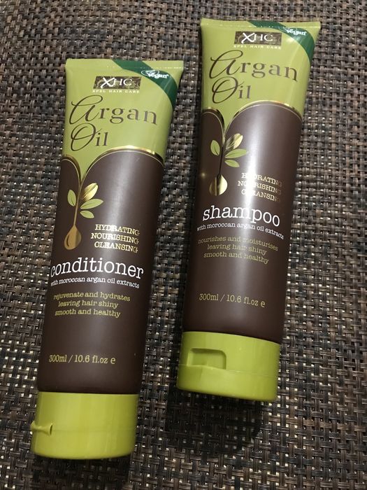 Набір для догляду за волоссям шампунь + кондиціонер з аргановою олією