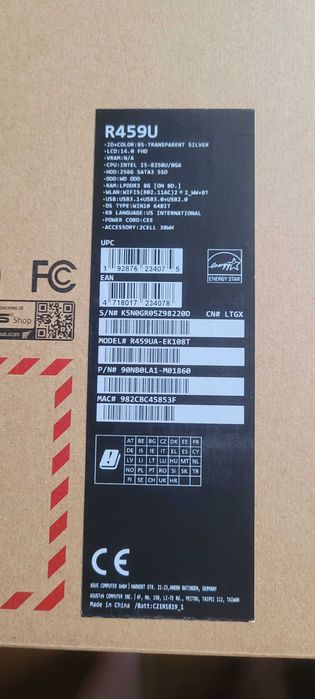 Laptop ASUS VivoBook 14 R459UA-EK108T