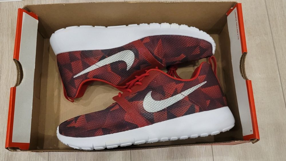 Buty NIKE Roshe One Flight Weight 39 czerwone bordo cienkie lekkie run