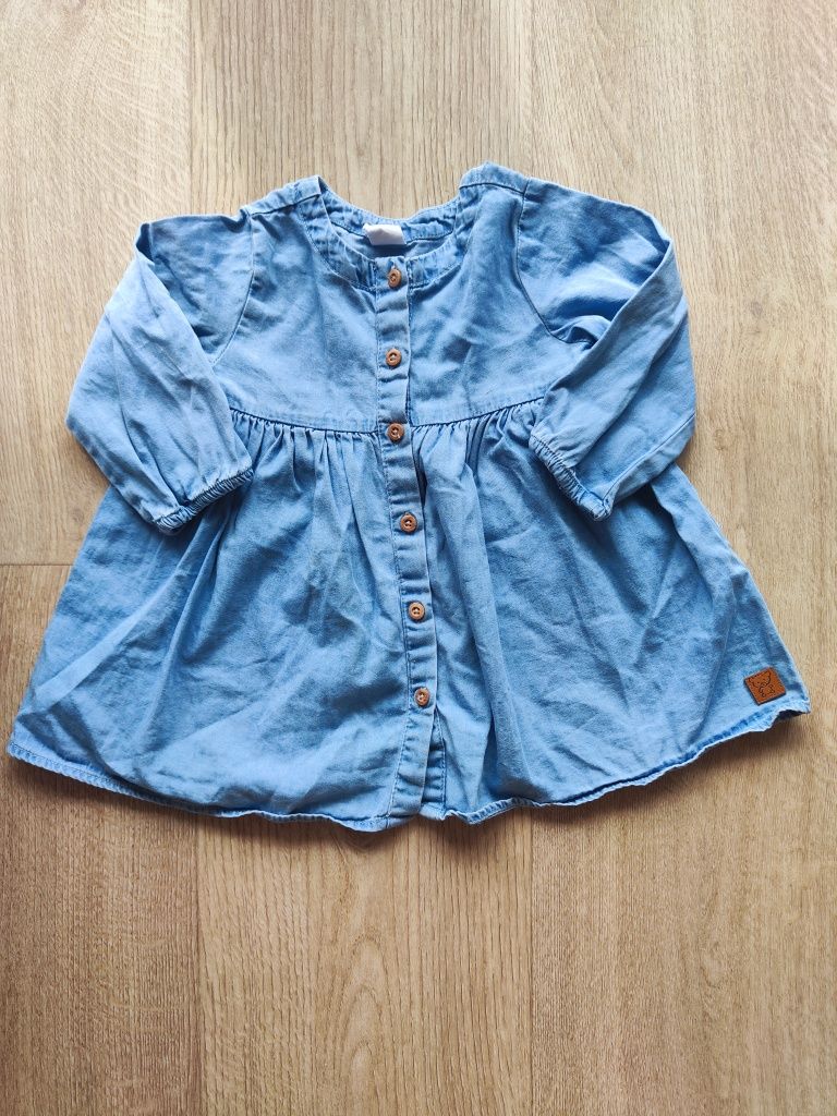 Sukienka ala jeans r.74 SMYK