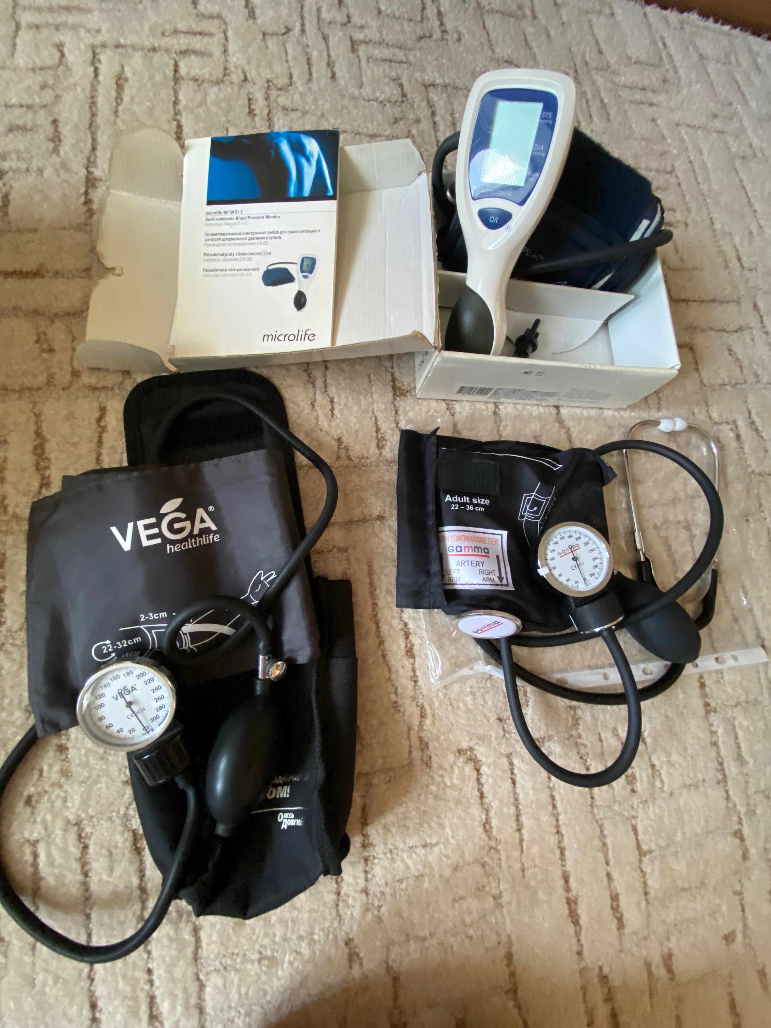 Медицинский тонометр (Gamma, Vega, Microlife)