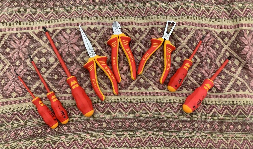 Набор викруток отверток плоскогубців Wurth вюртдіелектричні Германія