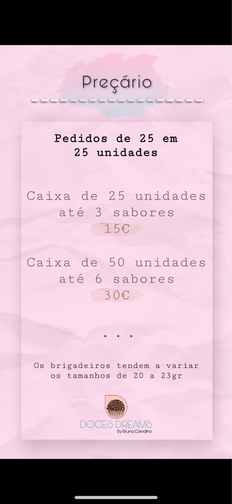 Brigadeiros diversos