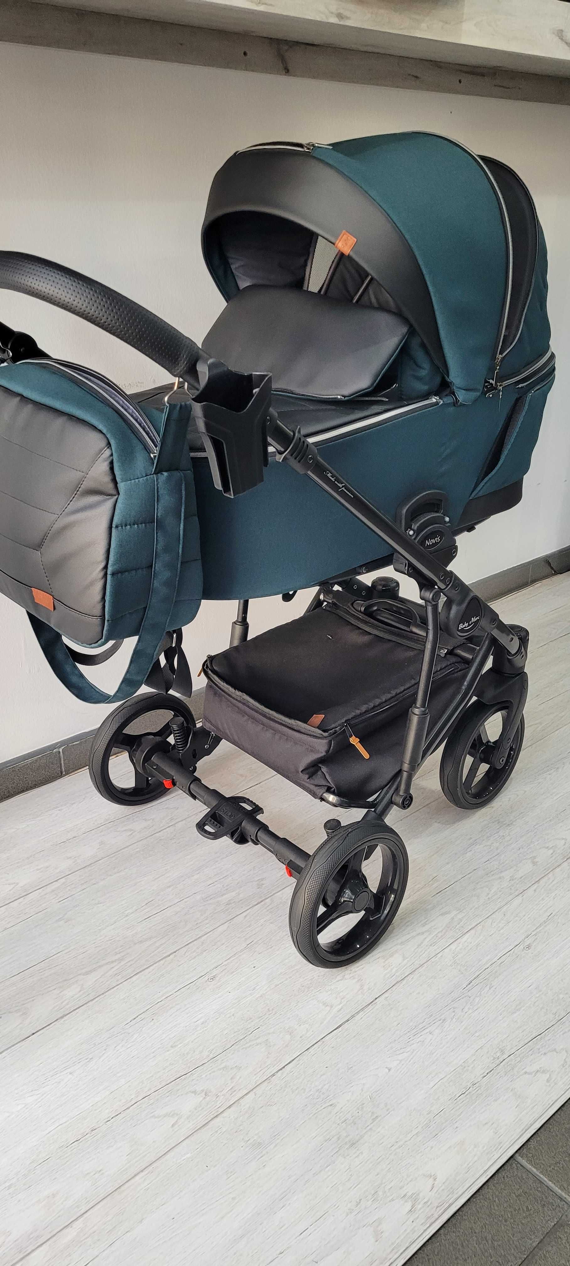 Nowy wózek 3w1 BABY MERC NOVIS głęboko spacerowy + fotelik wyprzedaż