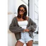 Sweter damski oversize z perełkami – miękki i stylowy