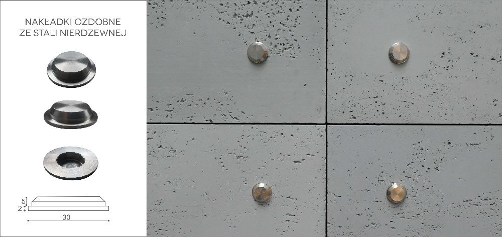 Płyty betonowe Panele z betonu architektonicznego 120x60 BETON Luxum !
