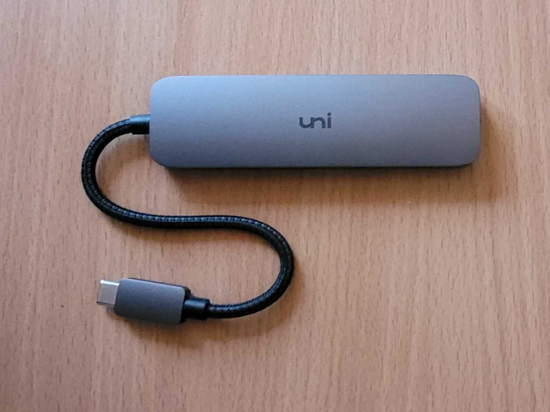 Hub USB-C Uni – Ultra Cienki 4x USB 3.0 | Aluminium | Szybki Transfer