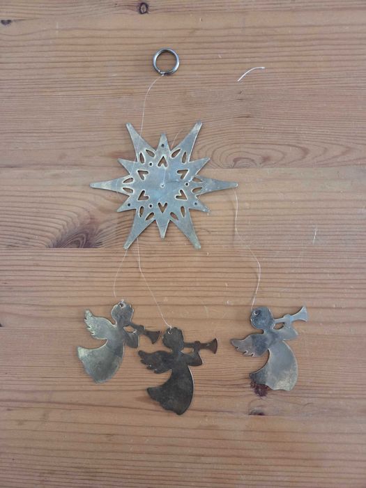 Pack of 2 angels chime ornament