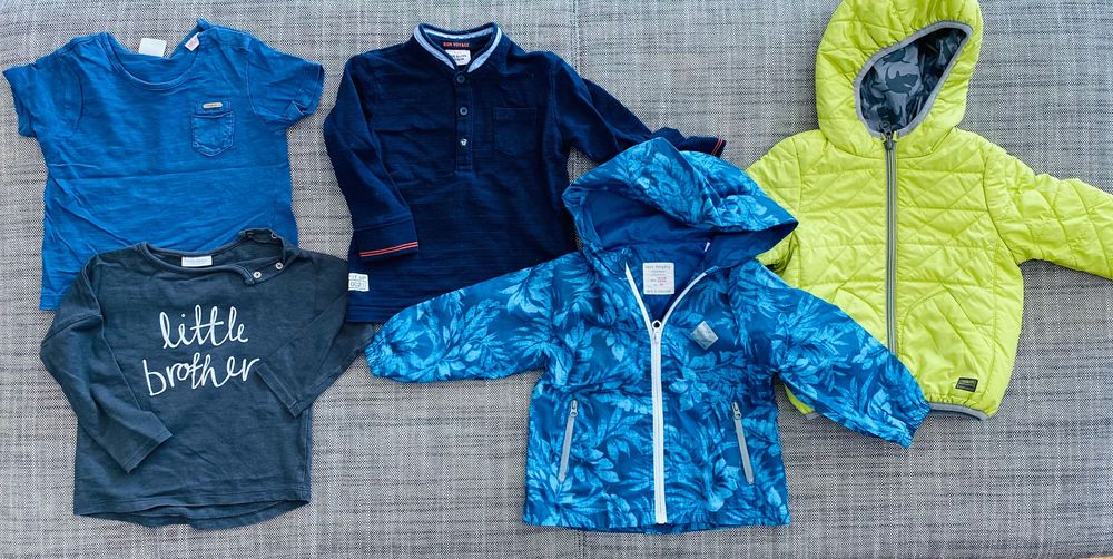 Komplet ubranek, giga paczka (~50szt.), ZARA LINDEX, rozm. 86