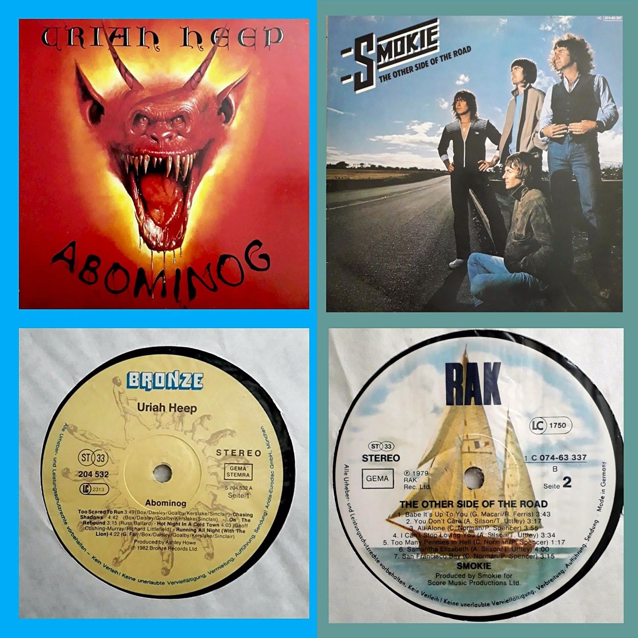 Lp Uriah Heep, Smokie, Accept, Grand Funk, Queen