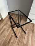 Stolik do laptopa metalowy maly Ikea czarny