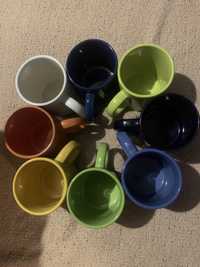 Ładny Zestaw 8 kubków kolorowych do kawy i herbaty. Kubki kolorowe