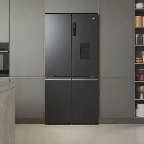 Lodówka HAIER HCR5919EHMB Side 190cm Kostkarka Dystrybutor wody