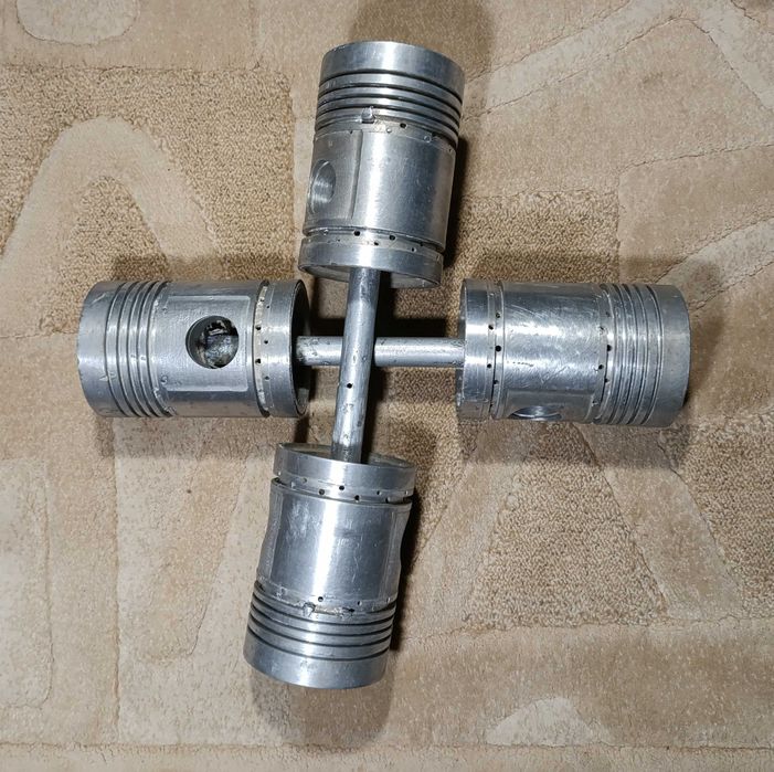 Эксклюзивные дизайнерские гантели из цветного металла 2 х 7,5 кг