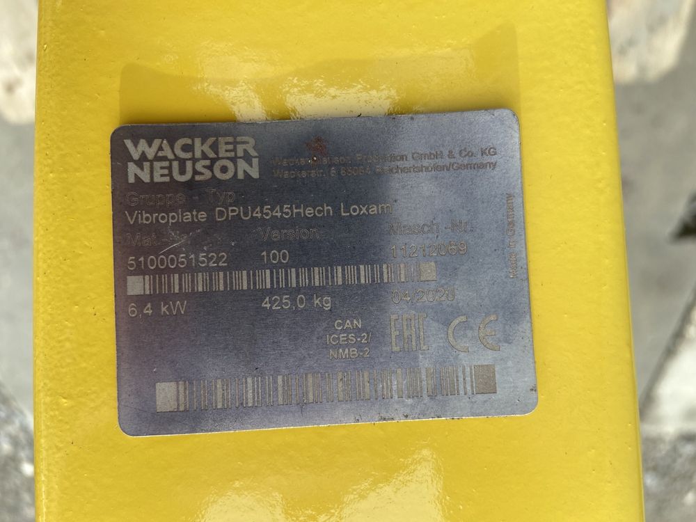 Zagęszczarka WACKER NEUSON DPU 4545 He