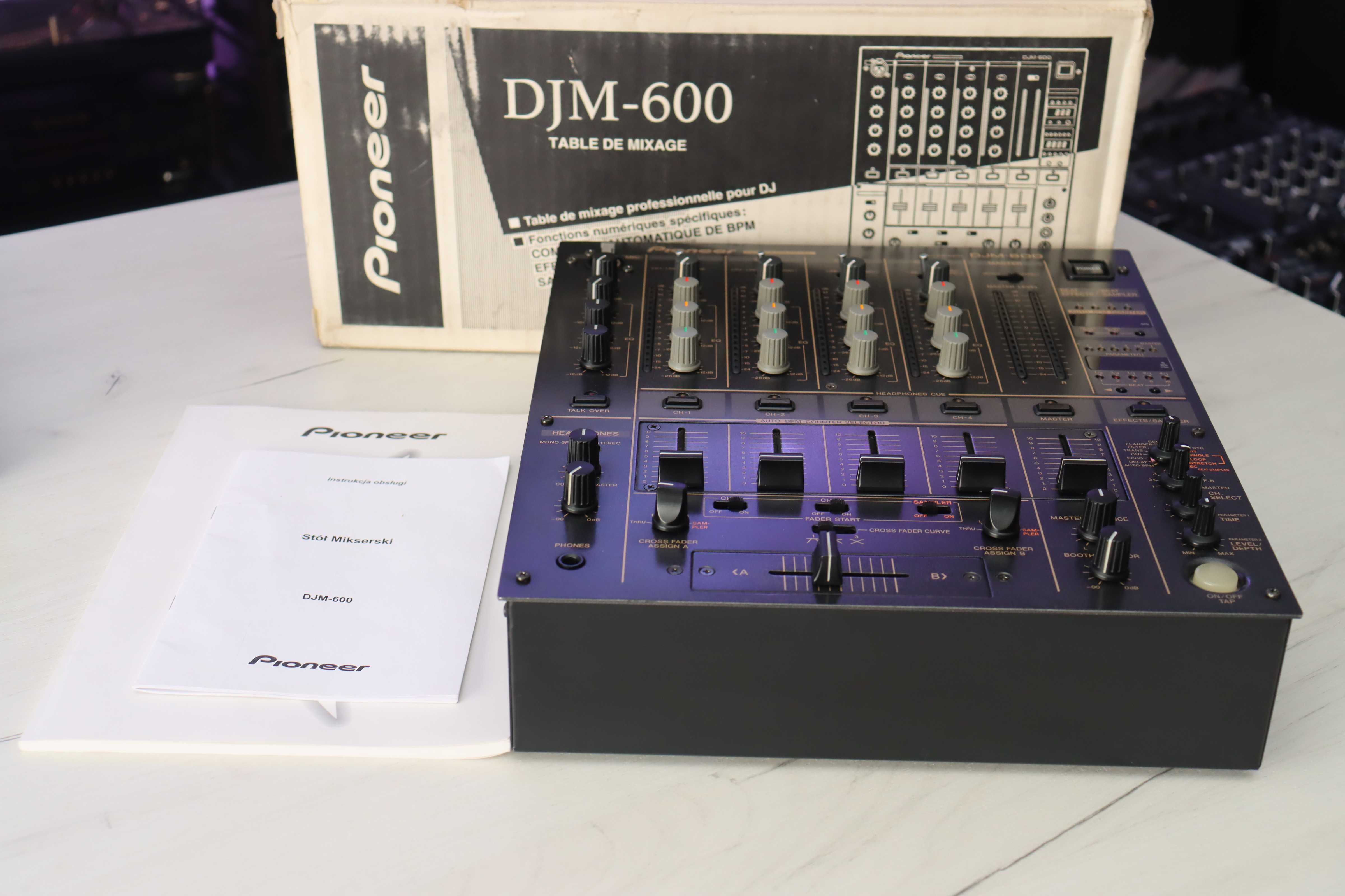 Pioneer DJM 600 Japońska Legenda w oryginalnym kartonie z dokumentami