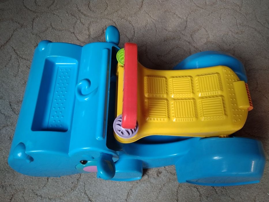 Sorter/ zbieracz klocków sensorycznych/ pchacz Fisher Price hipopotam