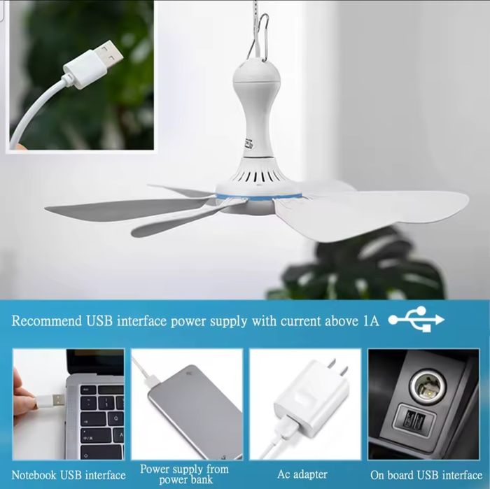 Вентилятор usb підвісний