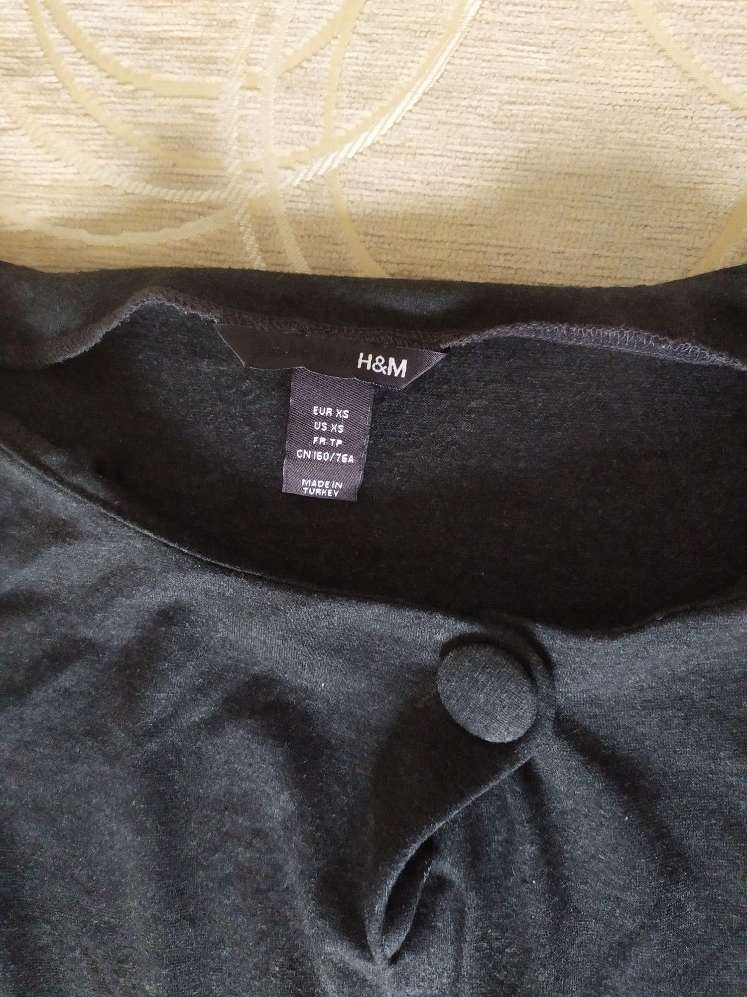 Cudna czarna bluzka H&M XS