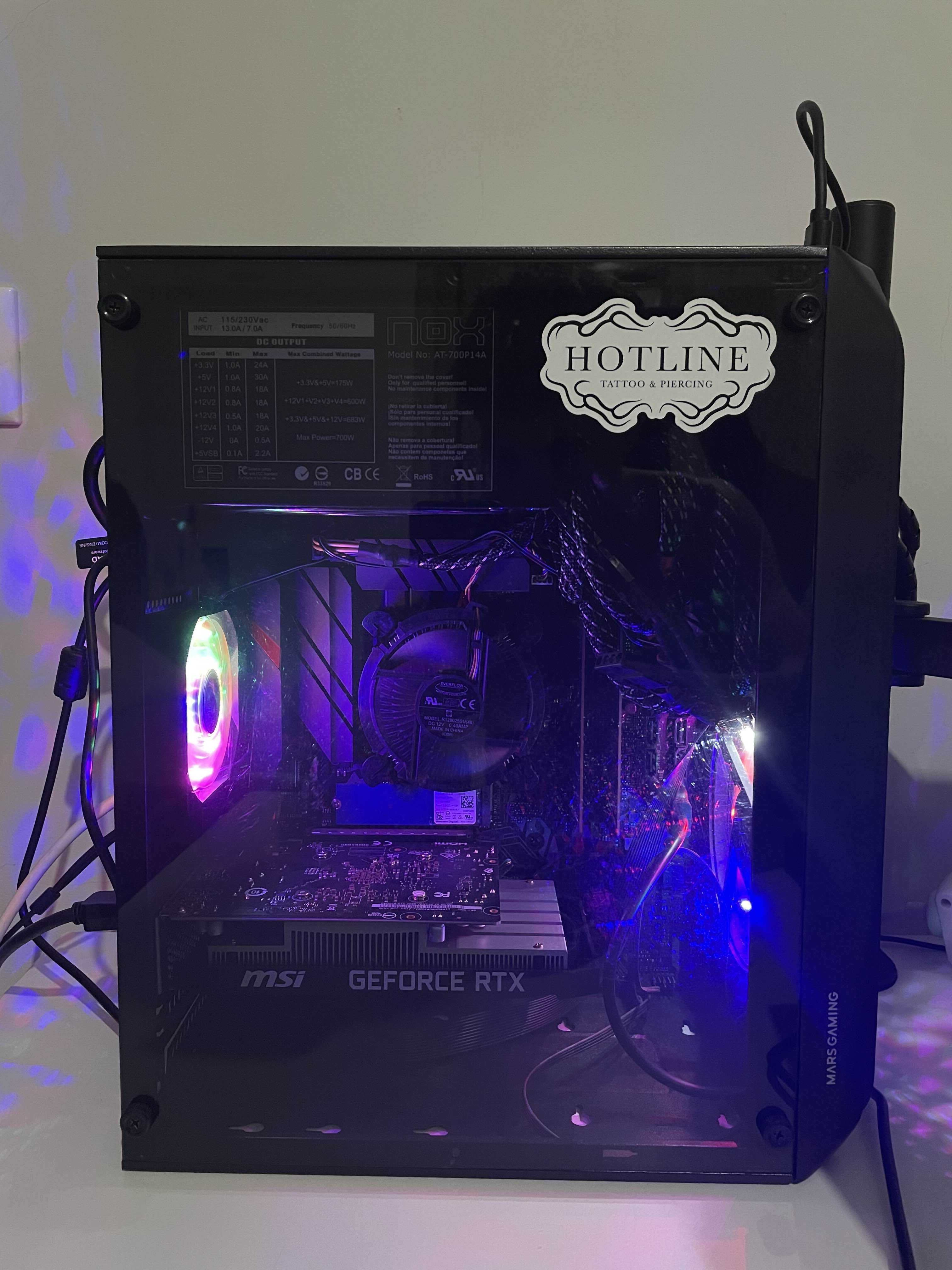 Torre gamer como novo