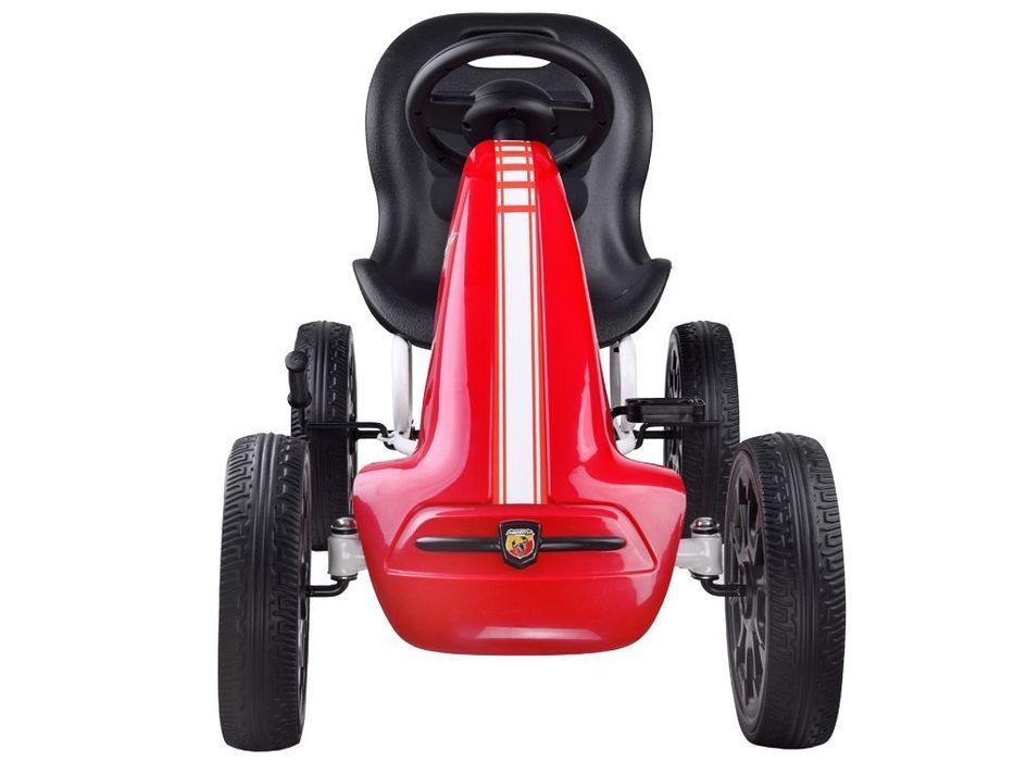 gokart abarth na pedały duże miekkie koła pa0167