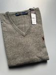Nowy Oryginalny Sweter Męski Wełniany POLO RALPH LAUREN Szary L
