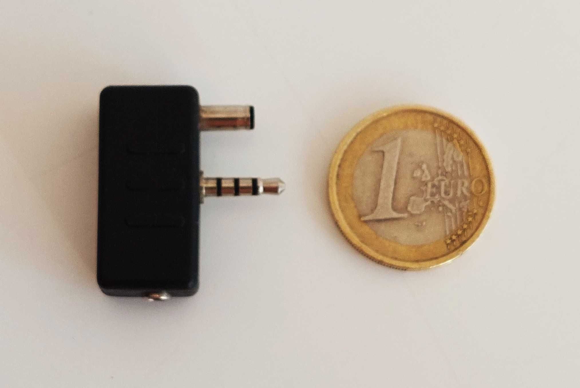 Adaptador jack 3,5mm para auscultador de telemóvel