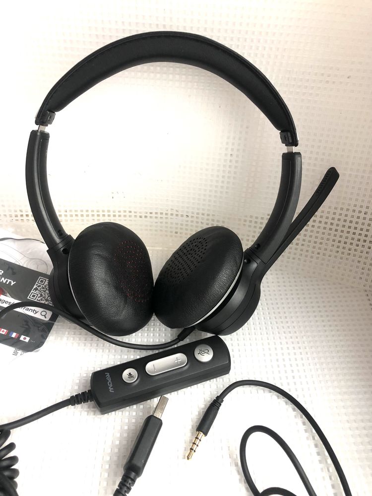 Mpow навушники з пультом та мікрофоном для телефона і компʼютера